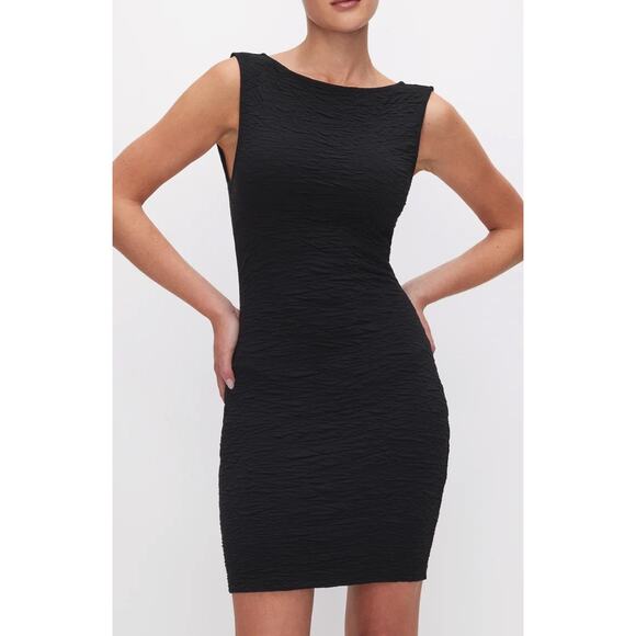 NWT Good American SCRUNCHIE SCOOP BACK MINI DRESS size-XS - Picture 1 of 8